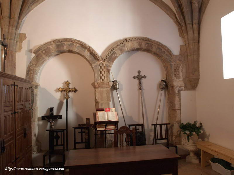 ARQUERA DE UNA PROBABLE GALERA PORTICADA, FORMANDO PARTE DE LA SACRISTA